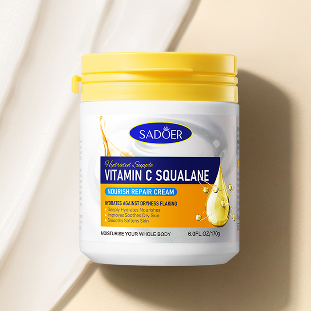 Factory Cheaper SADOER Moisturizing Oil Control Vitamin C Squalane Nourishing Repair Face Cream for Smooth Tender Skin