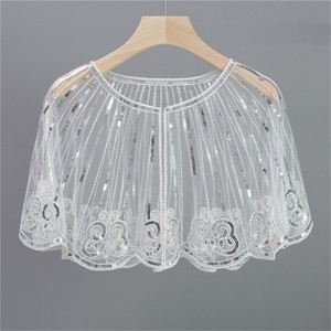 Elegant 1920s Sequin Embroidery Polyester <strong>Shawl</strong> <strong>for</strong> Women <strong>Wedding</strong> Party Bride Cheongsam <strong>Dress</strong> Scarf Lightweight &amp; Breathable - Product Image 5