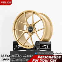 Jantes forgées sur mesure en aluminium 6061-T6, monobloc, à entraxe central Y-Split, de 19 à 22 pouces, 5x112, 5x114.3, 5x120.65, finition or satiné, pour Audi RS Q8