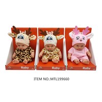 Adorables Muñecas de Silicona de 8 Pulgadas, Muñecas Africanas Realistas de Vinilo, Muñecas Negras Americanas Reborn, Juguetes para Niños