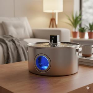 Bebedero para Perros de Acero Inoxidable 304 Resistente a la Oxidación y Duradero, de 12L, con Sensor, Sistema de Filtración y Ventana de Nivel de Agua - Product Image 2