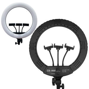 <span class=keywords><strong>Prix</strong></span> usine maquillage professionnel Tik Tok Youtube LED Selfie anneau lumière de remplissage 18 ''anneau lumineux avec support de trépied pour téléphone - Product Image 4