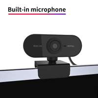 Webcam HD 1080P Mini untuk Komputer PC dengan Mikrofon, Kamera yang Dapat Diputar untuk Siaran Langsung, Panggilan Video, Konferensi, dan Pekerjaan