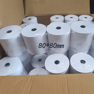 Factory Custom Gram Size 80x80 Tube Core 13-17mm Premium Quality Price Thermal Pos Cash Roll Till Paper