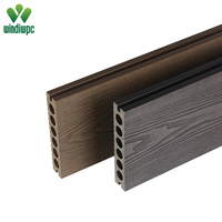 Chine wpc composite plancher pont extérieur wpc pont anti-rayures 3d gaufré planche de terrasse