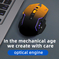 Mouse Óptico para Juegos Esports de 2.4G, Cableado USB 2.0, Modo Dual, Silencioso, Programable, Ergonómico, para Computadoras de Escritorio, para Diestros