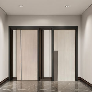 Puerta Interior DEWOO de Diseño Moderno, Insonorizada, de WPC, Impermeable, Compuesta de PVC, para Hotel, Dormitorio, Uso Interior, Manual, 5 Años de Garantía - Product Image 2