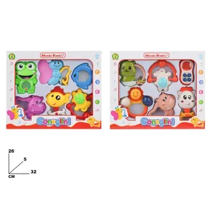 Juego de Sonajeros para Bebés Mondo Bimbi, 26x32x5 cm, Juguetes Musicales de Plástico Coloridos Hechos en Italia para Bebés - Product Image 1