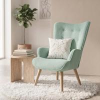 Fauteuil enveloppant moderne en tissu Teddy doux, fauteuil de détente pour salon