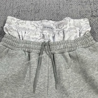 PT1445 Pantalon de jogging double taille pour homme, style streetwear, short 100 % coton, impression DTG personnalisée, pantalon en molleton