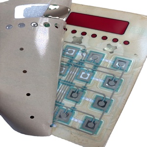 Panneau de boutons de superposition graphique personnalisé feuille clavier tactile métal dôme interrupteur <span class=keywords><strong>à</strong></span> membrane avec adhésif 3M467 pour équipement de traite - Product Image 3