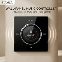 Tianlai 86K Tipi Bluetooth Müzik Kontrol Cihazı 4x30W, Açılış Hoş Geldiniz Mesajlı, Otel Misafir Odası İçin Özel Ses Paneli, Toptan Satış
