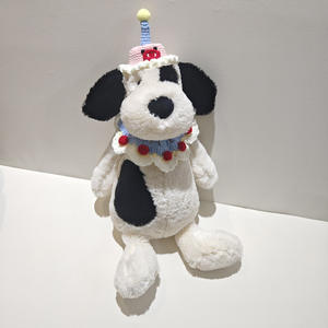 2025 Venta caliente lindos juguetes de animales de peluche perro pirata en sombrero de punto muñeco personalizado de peluche cachorro para la hora de acostarse compañero para regalos ideales - Product Image 2