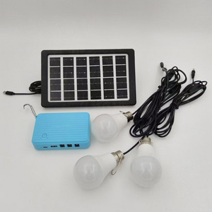 <b>Solar</b> Powered <b>Lighting</b> <b>System</b> With Led Bulbs And Battery For Outdoor Camping - Product Image 3
