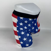 Boxer imprimé pour hommes, sous-vêtements à taille élastique, motif drapeau, usage quotidien