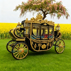 Nouvelle calèche royale électrique de luxe 2026, calèche royale tirée par des chevaux, transport spécial, charrette de mariage, calèche à chevaux - Product Image 2