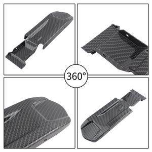 Panel interior de guardabarros trasero de fibra de carbono ZUQING para motocicleta eléctrica Sur-Ron Light Bee, cubierta negra debajo del asiento - Product Image 3