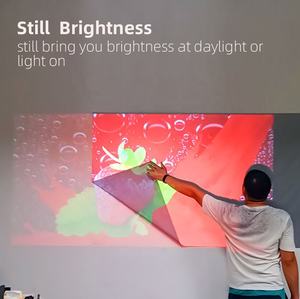 شاشة Yinzam سينما منزلية 3D 8K معدنية عاكسة ناعمة، مخصصة لأجهزة عرض LCD، شاشات كريستال رمادي 3D بكسب عالٍ للبروجيكتور - Product Image 2