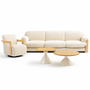 Italian Design Modern Sectional Orange Fabric Luxury <b>Sofa</b> Set for Living Room Hotel Apartment Use Eco-Friendly OE HOME - Product Image 3