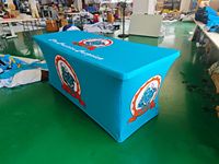 Nappe de table commerciale d'extérieur, bannière de table pour activités extérieures, housse de table en tissu personnalisée pour événements promotionnels professionnels