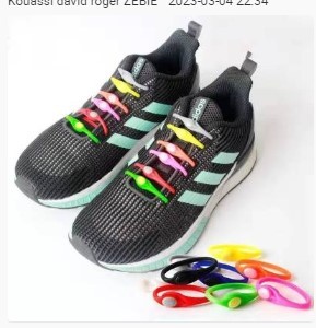 Paquete de 12 cordones de silicona impermeables, accesorios para zapatos de seguridad, cordones elásticos redondos, sin atar, cordones para zapatos perezosos R1905 - Product Image 3