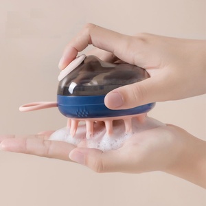 Multifunction Silicone Massage Dispenser Bath Brush Home Travel for Babies Hair Scalp <b>Massager</b> Shampoo Brush - Product Image 5