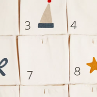 Vente de gros Tenture murale Calendrier de l'Avent avec linge de poche Décoration de Noël Calendrier de Noël