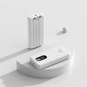 Producto Popular, Banco de Energía Móvil de Carga Rápida de 22.5W, Mini 10000mAh 20000mAh, Carga Rápida, 3 Cables Integrados - Product Image 6