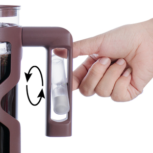 Tùy Chỉnh Ngoài Trời Di Động Cắm Trại Cao Thủy Tinh Borosilicate Pháp Cà Phê Báo Chí Maker Tay Brewer Với Bộ Đếm Thời Gian - Product Image 4