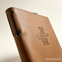 Porte-menu en cuir PU, personnalisable, pour restaurant, bar, hôtel, café, liste des vins, liste des prix des boissons