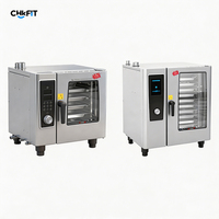 Nouveau four combiné électrique CFT 6 plateaux 380V, séchage automatique, haute température, en acier inoxydable, pour lait, noix, eau, avec commande tactile/à bouton, longue durée