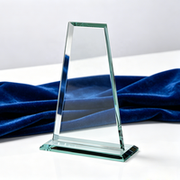 Trophée en cristal personnalisé gravé sur mesure pour la reconnaissance des employés d'entreprise, plaque de récompense en verre pour les réalisations