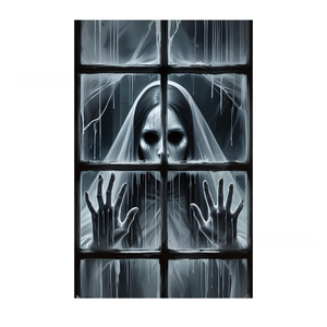 HLC ODM Kinh Dị Halloween Rèm Cửa & Áp phích Bìa cửa sổ đáng sợ cô dâu phù thủy ma trong nhà ngoài trời bên tường & trang trí cửa - Product Image 1