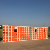 Casier intelligent extérieur étanche et résistant aux intempéries, armoire de rangement en acier anti-corrosion avec paiement par code QR pour station balnéaire