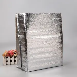 Bolsa térmica de papel de aluminio con aislamiento reutilizable barata y personalizada para el almuerzo