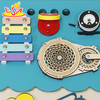 Centre d'activités Montessori en bois, maison d'activités, circuit d'activités, jouet pour enfants, panneau de jeu sensoriel éducatif pour l'apprentissage précoce
