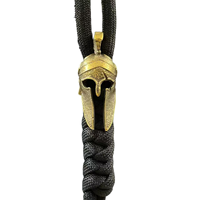 Perles en laiton texturé marteau tête de mort pour paracorde, pendentifs rétro EDC pour cordon de parapluie, accessoires faits main pour bracelet DIY