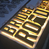 Al aire libre de publicidad personalizada Logo Impermeable LED iluminado 3D Canal Carta Tienda Retroiluminado Signos