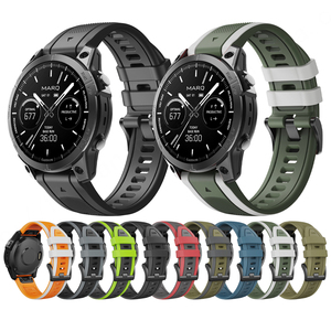 HUANLONG LSXJ-061 Silicone Garmin <b>Watch</b> Strap 22/26mm Breathable Elastic Adjustable Quick Release Fashion - Product Image 1