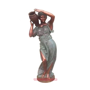 Estatua de Bronce de Chica Joven Desnuda, Escultura de Arte en Metal para Decoración de Hogar, Hotel, Sala de Estar, Paisajismo Urbano, Mascota Decorativa - Product Image 2