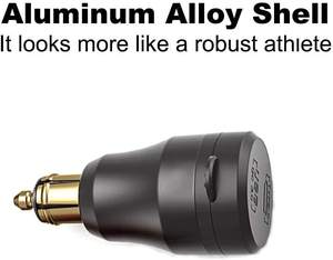 Prise Hella en Aluminium pour <span class=keywords><strong>moto</strong></span>, double <span class=keywords><strong>chargeur</strong></span> USB QC 3.0, <span class=keywords><strong>adaptateur</strong></span> d'alimentation à Charge rapide étanche pour prise DIN 24V pour <span class=keywords><strong>BMW</strong></span> Ducati - Product Image 6