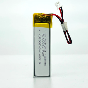 Batería de Iones de Litio 501240 de 180 mAh y 3.7 V, OEM Original de Fábrica, Polímero, Venta al por Mayor, Buena Calidad, Gran Capacidad - Product Image 1