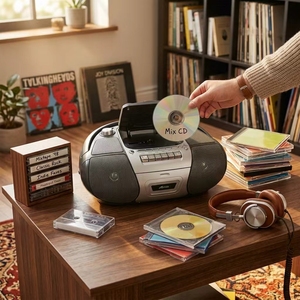 เครื่องเล่นซีดีดิจิตอลคุณภาพสูง พร้อมฟังก์ชั่น USB MP3 ดีไซน์พกพา กำลังขับ 10-30 วัตต์ ระบบครอสโอเวอร์เสียงสองทาง 2.0 แชนแนล สำหรับใช้ในบ้าน - Product Image 2