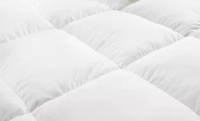 Chambre à coucher en microfibre antibactérienne de taille personnalisée Utilisation d'hôtel Surmatelas en bambou