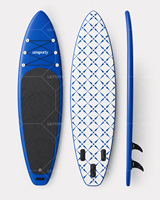 Planche de paddle gonflable personnalisée SUP avec tapis antidérapant en EVA, 3 ailerons, logo OEM pour adultes, sports nautiques