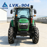 Tracteur agricole 4x4 haute performance 90 CV diesel homologué CE EPA pour les champs de céréales et la plantation de cultures en Europe de l'Est