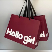 Sac à main en papier kraft imprimé avec logo personnalisé, écologique, impression numérique de luxe, sac cadeau haut de gamme, sac de shopping tendance