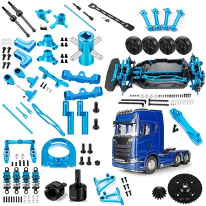 Pièces de réparation et d'entretien pour voiture RC <span class=keywords><strong>Tamiya</strong></span> <span class=keywords><strong>TT02</strong></span> 1/10 : Châssis métallique, support d'engrenage, plaque de fixation, capuchon d'amortisseur, support de bras, axe - Product Image 1