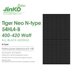 <span class=keywords><strong>Jinko</strong></span> paneles solares Tiger Neo N-type 54HL4-B 400-<span class=keywords><strong>420</strong></span> Watt módulo <span class=keywords><strong>jinko</strong></span> 400 405 410 <span class=keywords><strong>420</strong></span> Watt Todo Negro panel PV para uso doméstico - Product Image 3