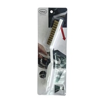 Ensemble de brosses de nettoyage et de débavurage multi-fils avec poignée en plastique et grattoir